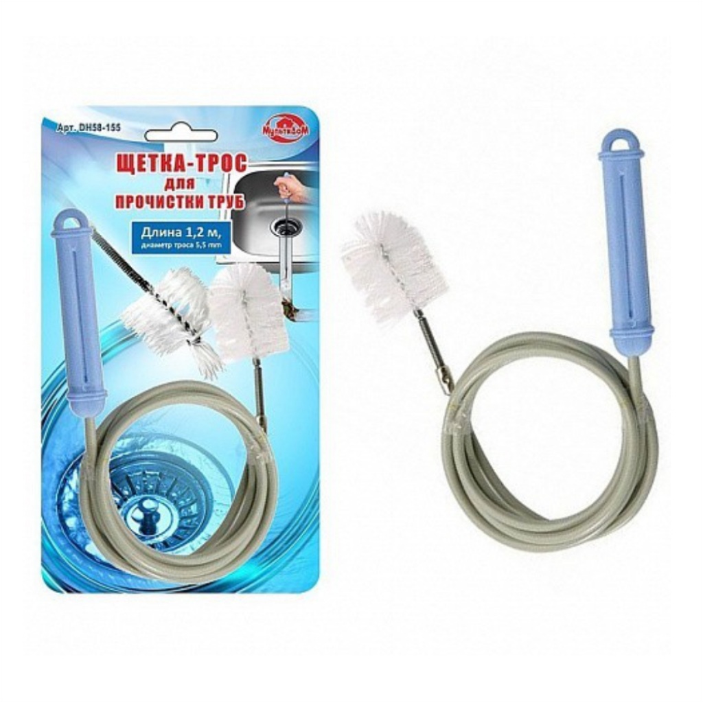 картинка Щетка-трос для прочистки труб 1,2 м