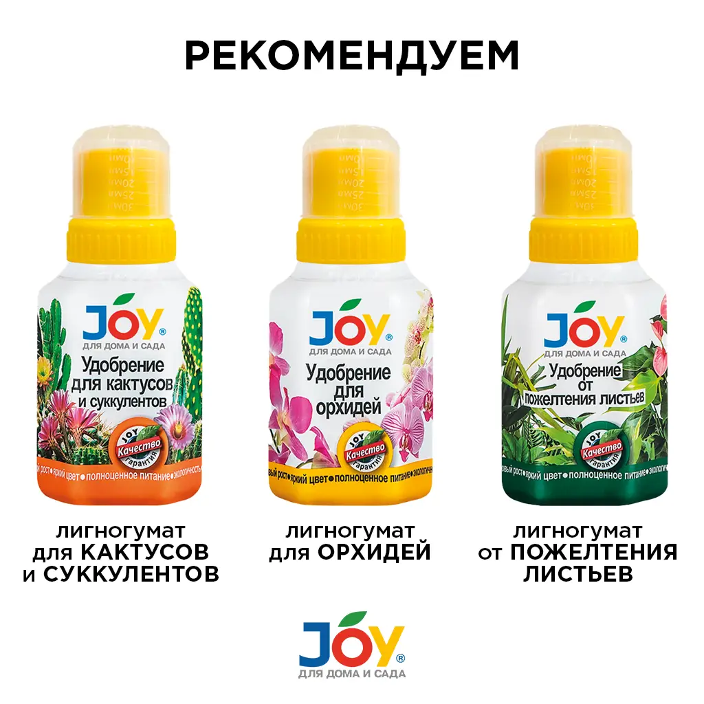 картинка Удобрение JOY "Для комнатных цветов", 250 мл