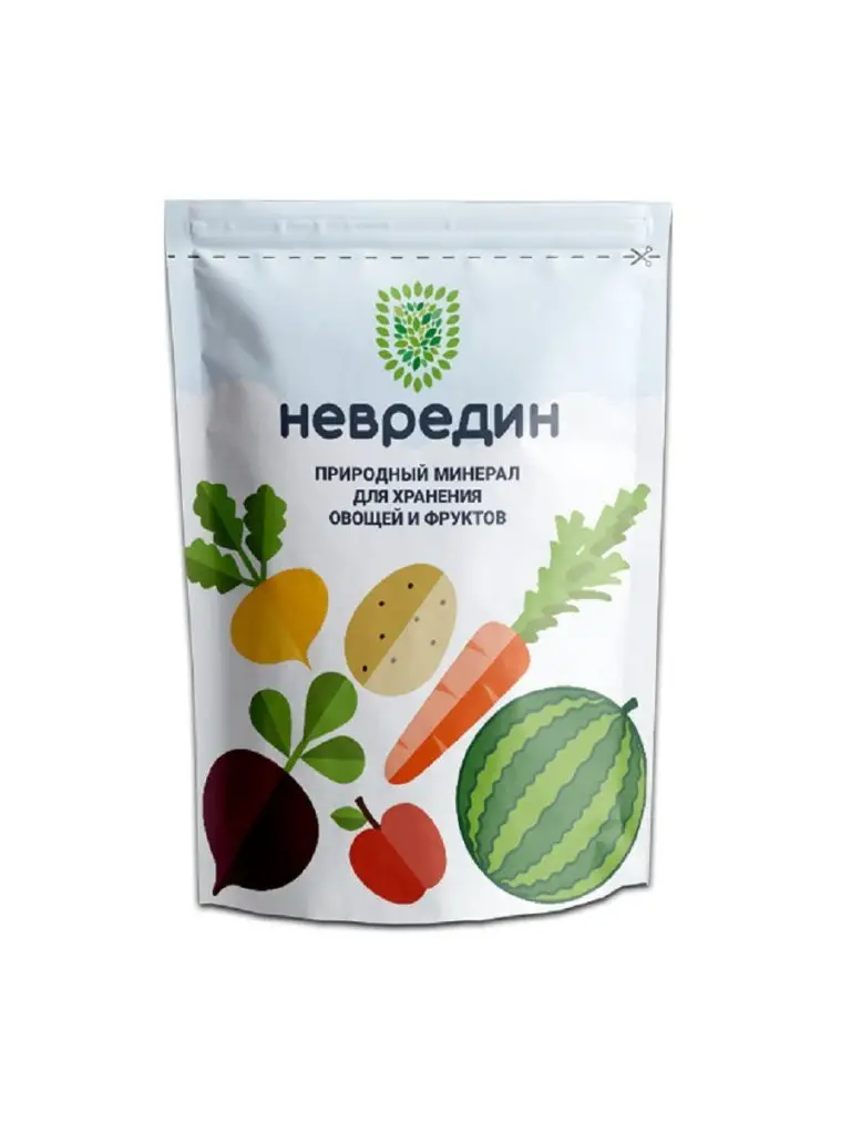 картинка Природный минерал НЕВРЕДИН для хранения овощей и фруктов, 1900 г