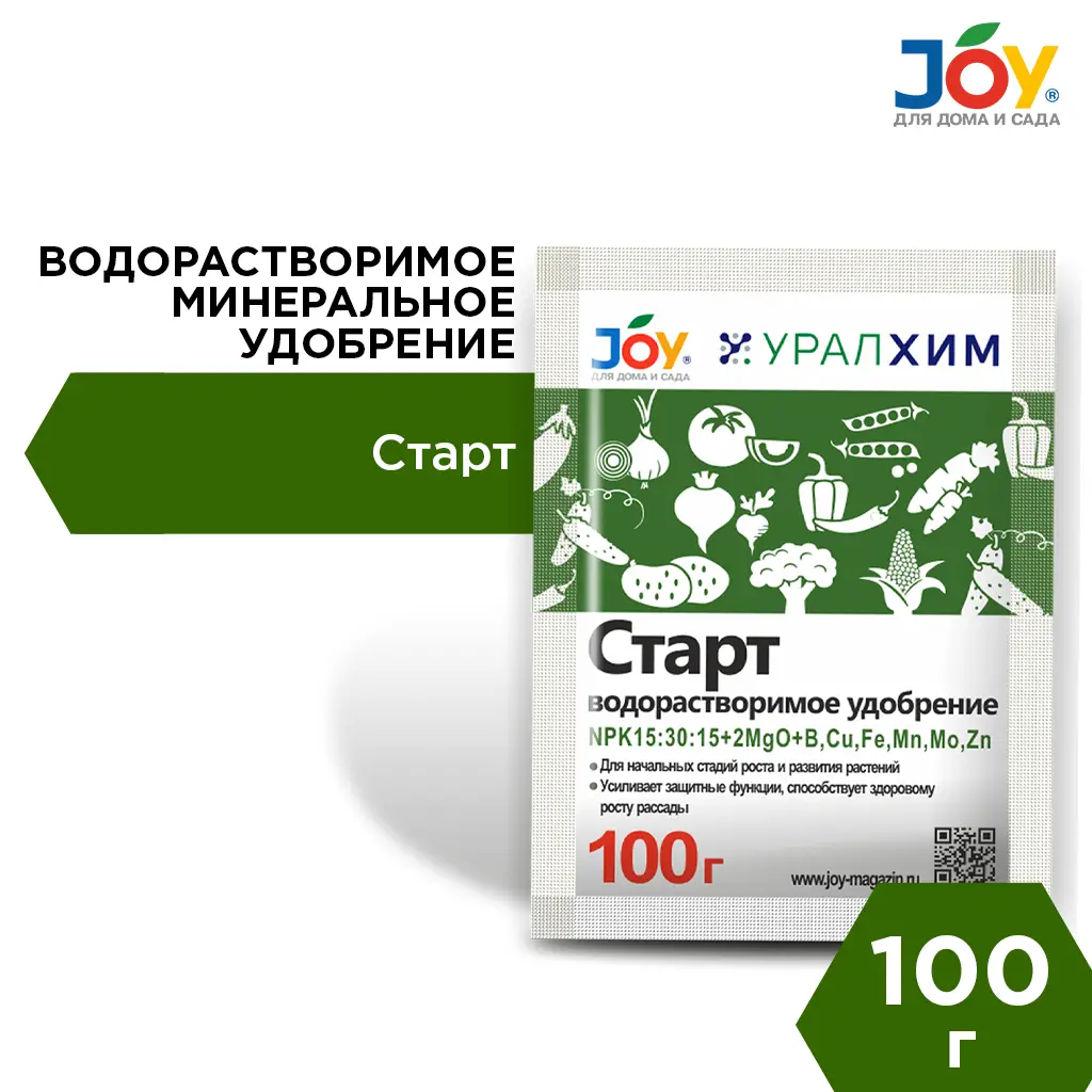 картинка Водорастворимое минеральное удобрение JOY "Старт", 100 г
