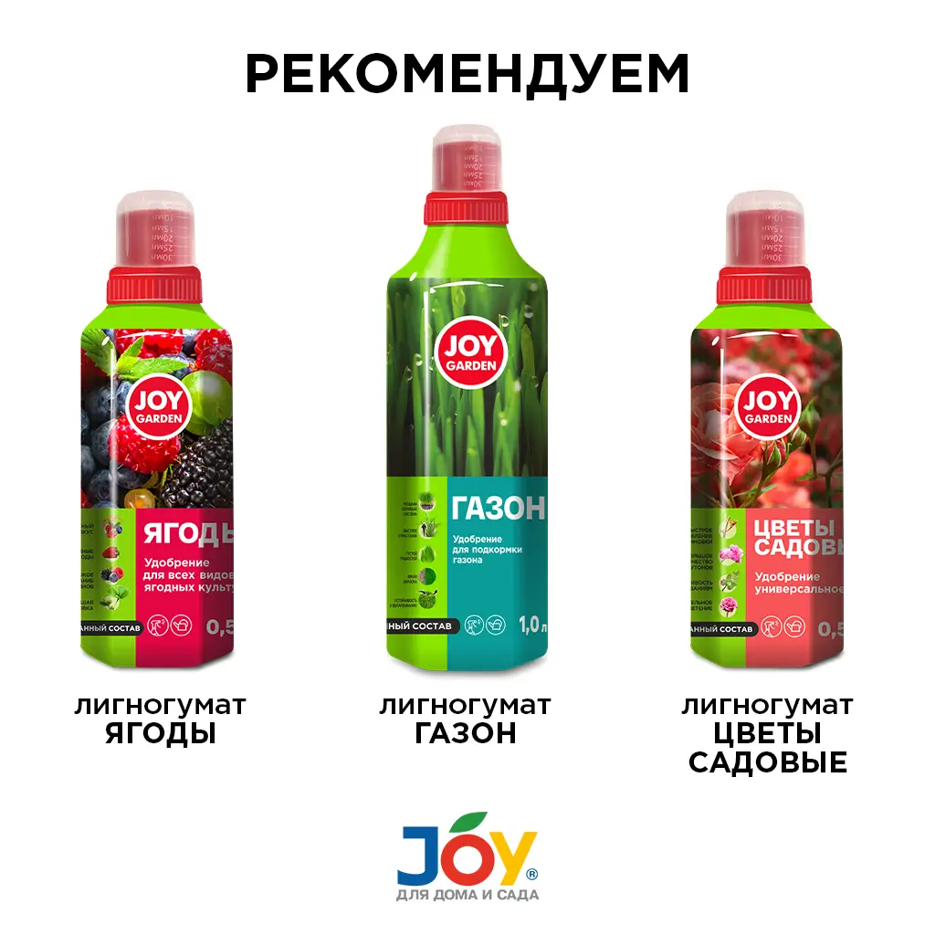картинка JOY GARDEN Удобрение для всех видов хвойных растений "ХВОЙНЫЕ", 1 л